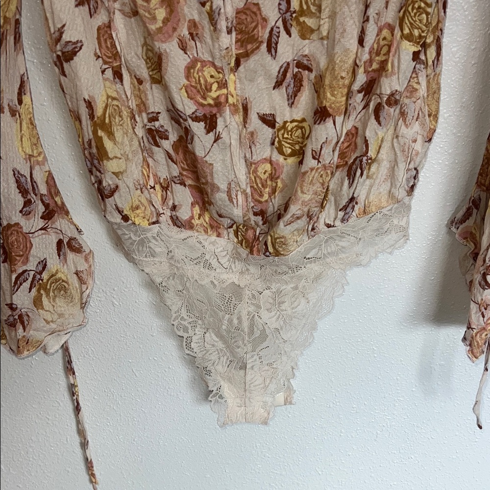 Intimately Free People Floral Print Bodysuit XS - Picture 5 of 10
